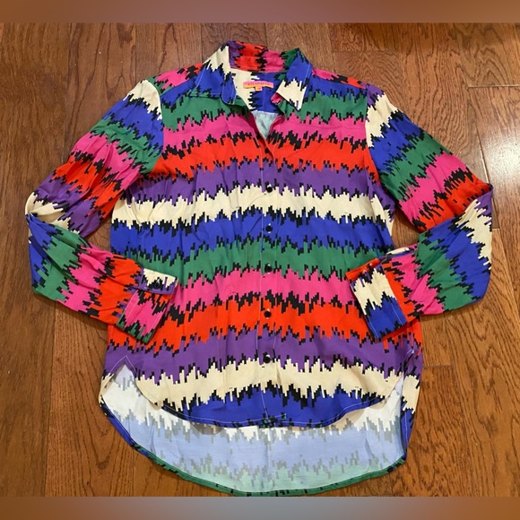 Vilagallo Gaby Makasart Print Shirt - Picture 1 of 8